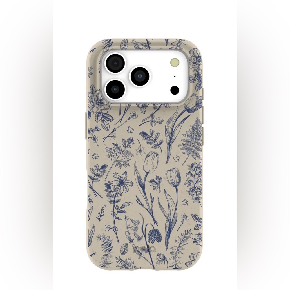 London Fog Indigo Bouquet iPhone 17 Pro Pela Case